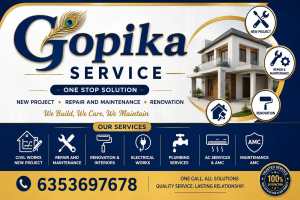 residence, commercial and hospital New project, renovation and maintenance work