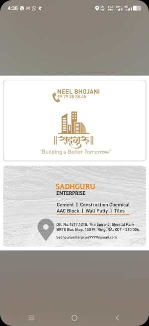 Cement , Construction Chemicals , AAC Blocks , Wall Putty , Red Bricks, Tiles