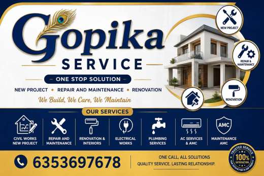 residence, commercial and hospital New project, renovation and maintenance work