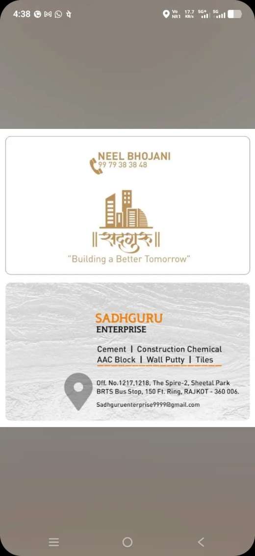 Cement , Construction Chemicals , AAC Blocks , Wall Putty , Red Bricks, Tiles
